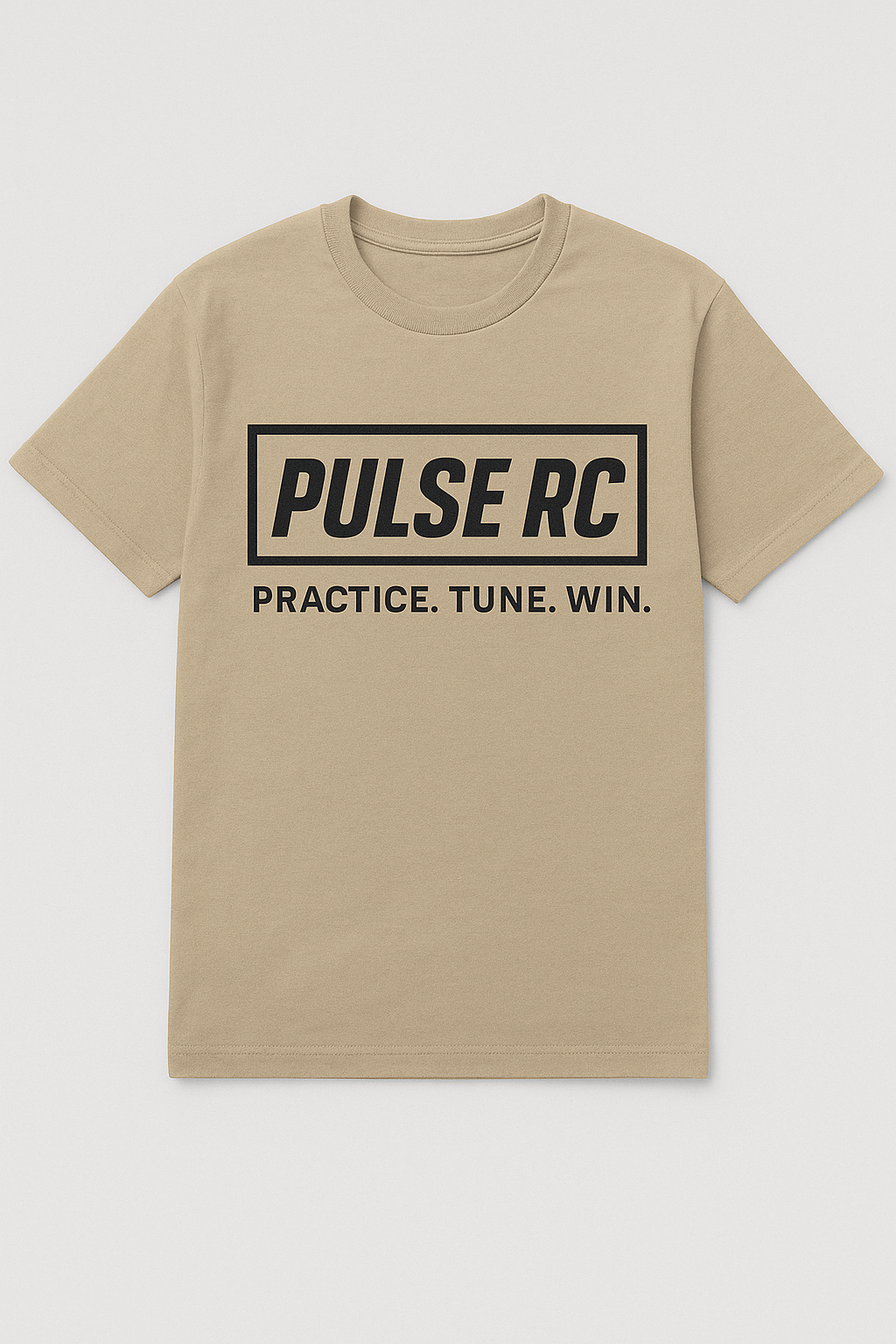 Pulse RC “Practice. Tune. Win.” T-shirt (Tan)