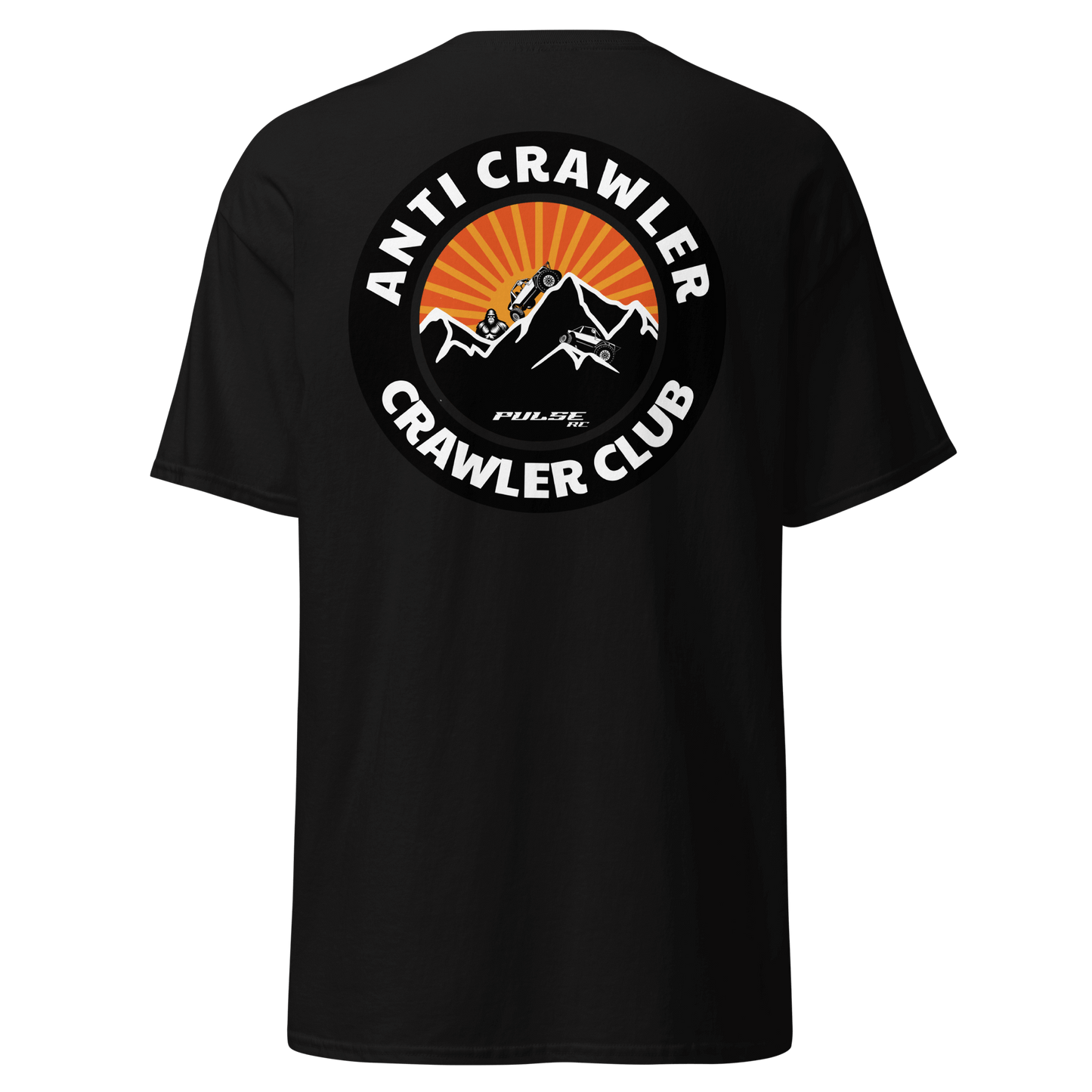 "Anti Crawler Crawler Club Pulse RC T-Shirt for RC Racing and Off-Road Enthusiasts"