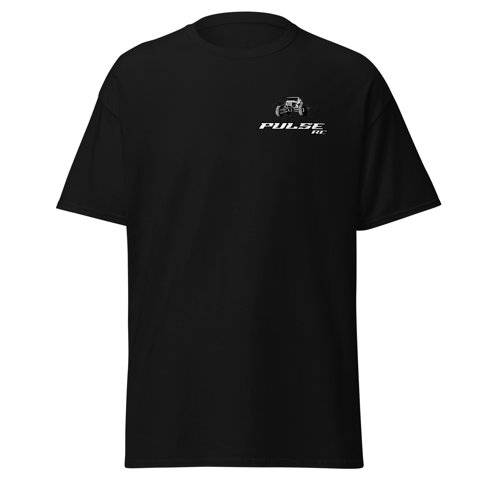 Black Pulse RC T-Shirt for RC Racing Enthusiasts - Anti Crawler Crawler Club Design.