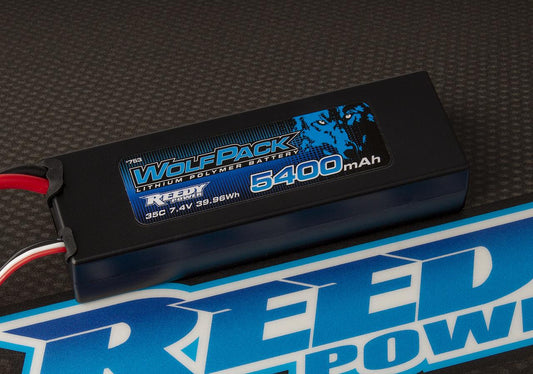 WolfPack LiPo 5400mAh 35C 2S 7.4V with T-plug