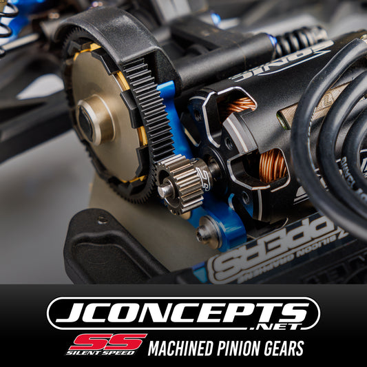 JConcepts New Release – 48 Pitch, SS Machined Aluminum Pinion Gear