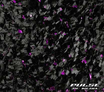 Forged carbon fiber texture of Pulse RC Precision Pit Setup Board for RC racing and remote control cars with durable acrylic surface.