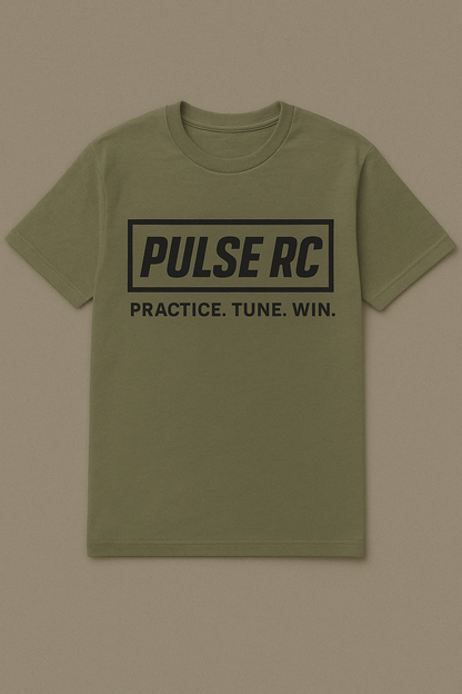 Pulse RC “Practice. Tune. Win.” T-shirt (Olive)