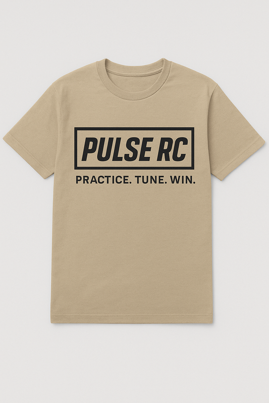Pulse RC “Practice. Tune. Win.” T-shirt (Tan)