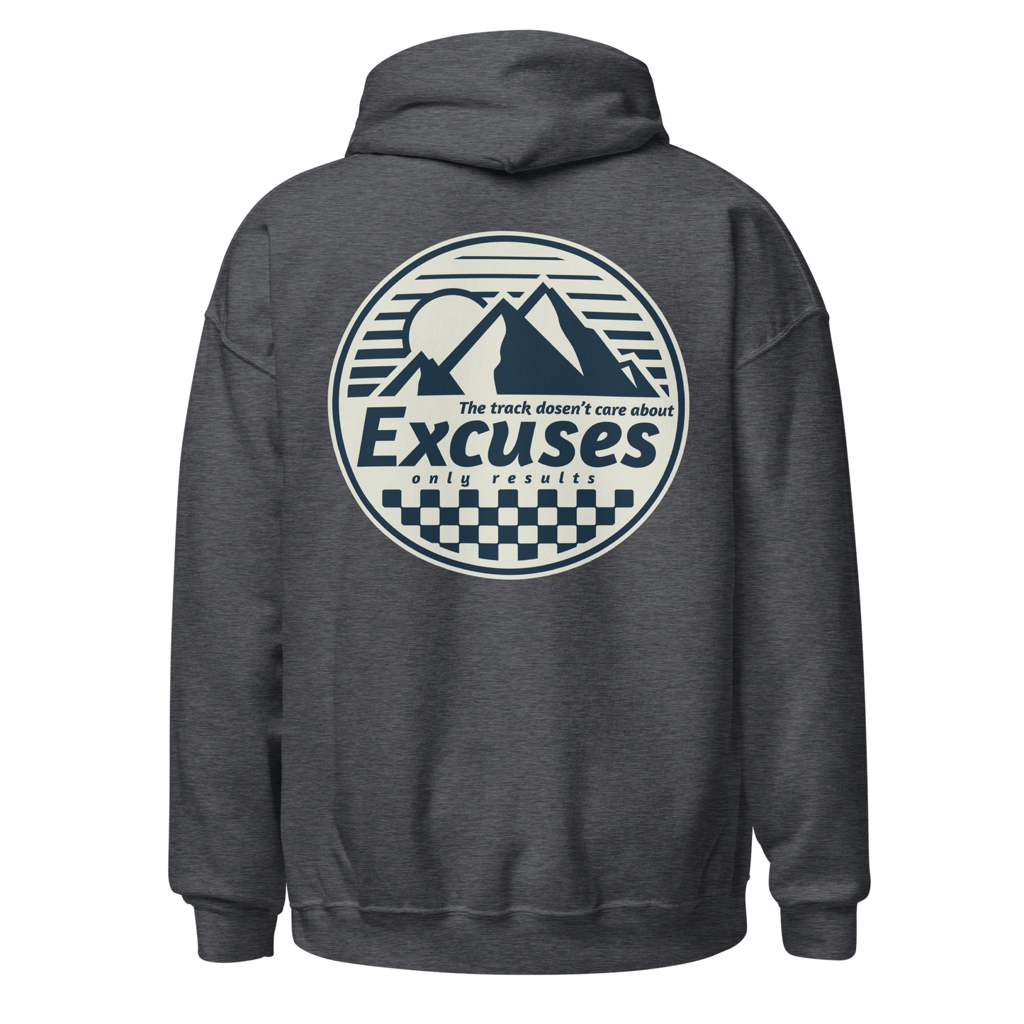 "Pulse RC Hoodie - No Excuses design, perfect for RC Racing, Remote Control Cars, Off-Road Racing, and Hobby Gear enthusiasts"